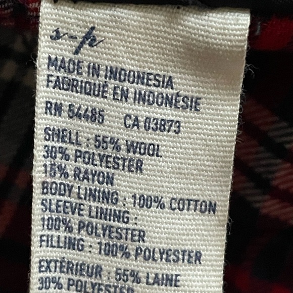 American Eagle Outfitters Wool Blend Double Breasted Lined Coat-Size S - Picture 5 of 7